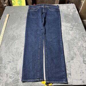 Brooks Brothers Mens Darkwash Straight Fit Jeans Size 34x32 (34x31) Preppy Indie